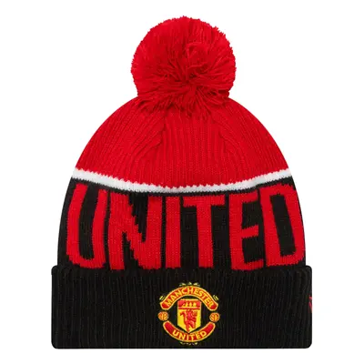 New-Era Manchester United Pom Beanie Červená