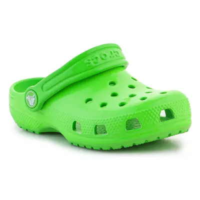 Crocs Classic Neon Highlighter Clog K 209570-3WA Green Slime Zelená