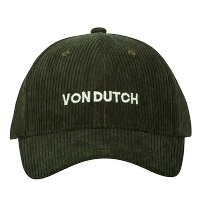 Von Dutch CASQUETTE BASEBALL VELOURS COTELE BRODERIE Zelená