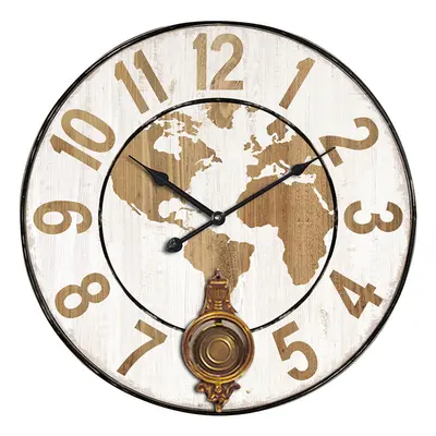 Signes Grimalt World Wall Clock Hnědá