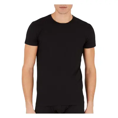 Emporio Armani Iconic Lounge Stretch Piquet T-Shirt Black Černá