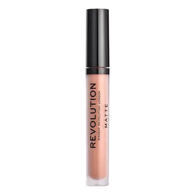 Makeup Revolution Matte Lip Gloss - 121 Head-Turner Hnědá