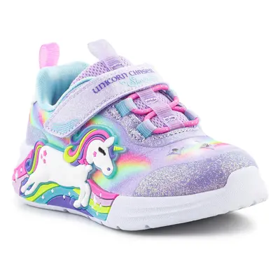 Skechers S-Lights Girl's Unicorn Chaser 302298N-LVMT Fialová