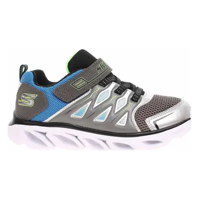 Skechers S Lights - Hypno-Flash 3.0 silver-blue Stříbrná