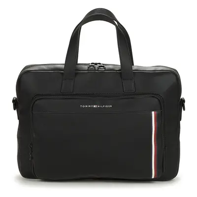 Tommy Hilfiger TH PIQUE PU SLIM COMPUTERBAG Černá