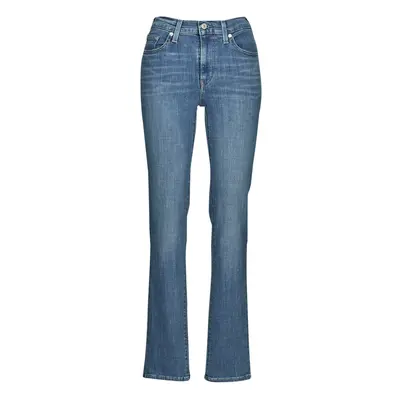 Levis 724 HIGH RISE STRAIGHT Modrá