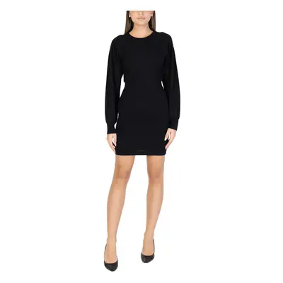 Vero Moda VMHOLLYKARIS LS O-NECK DRESS GA BOO 10310651 Černá