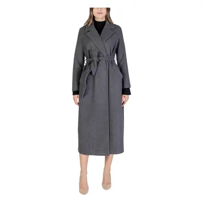 Vero Moda VMFORTUNEAYA XTRA LONG COAT GA BOO 10310826 Šedá