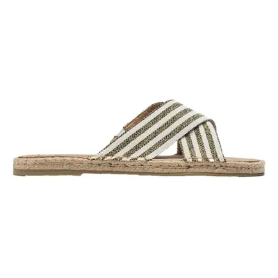 Paez Sandals Crossed W - Lurex Ecru Zlatá