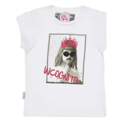 Miss Girly T-shirt manches courtes fille FRISCO Bílá