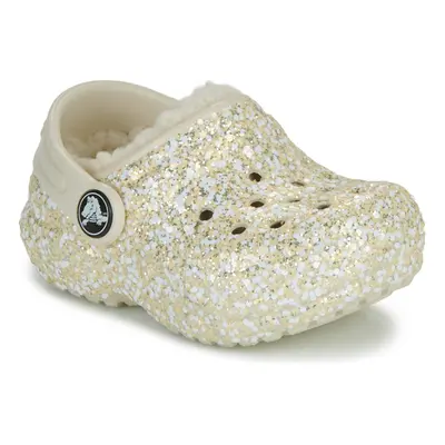 Crocs Classic Lined Glitter Clog T Béžová