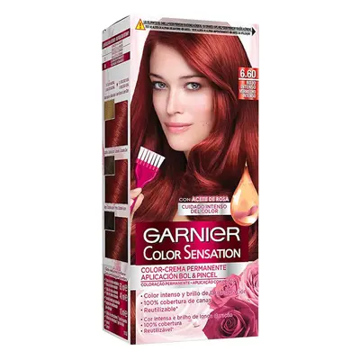 Garnier Color Sensation Permanent Cream Hair Color - 6.60 Rouge Červená