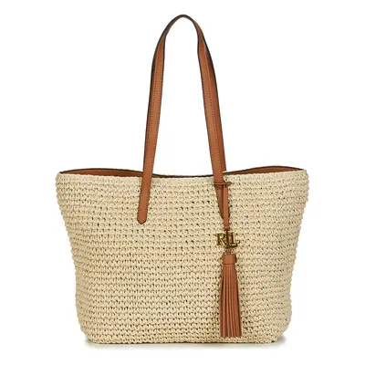 Lauren Ralph Lauren STRAW TOTE-TOTE-MEDIUM Béžová