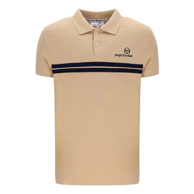 Sergio Tacchini New Supermac Polo Shirt Latte/Maritime Blue Béžová