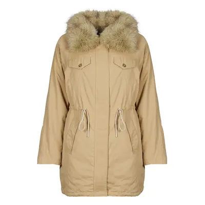 Guess LUCIE PARKA FAUX FUR Béžová