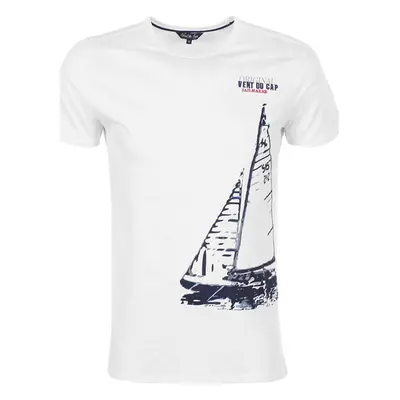 Vent Du Cap T-shirt manches courtes homme CADRIO Bílá