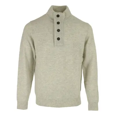 Barbour Essential Patch Half Zip Knited Jumper Béžová