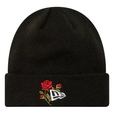 New-Era Rose Icon Cuff Knit Beanie Hat Černá