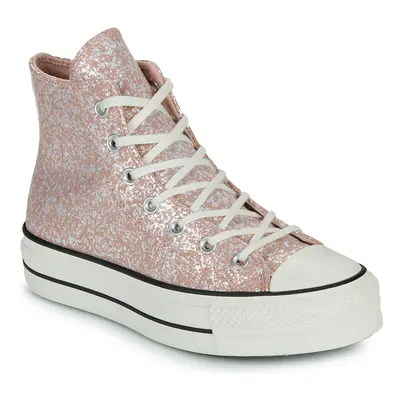 Converse CHUCK TAYLOR ALL STAR LIFT PLATFORM GLITTER Růžová