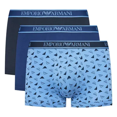 Emporio Armani EA7 3 PACK TRUNK 112130 4F717 Modrá