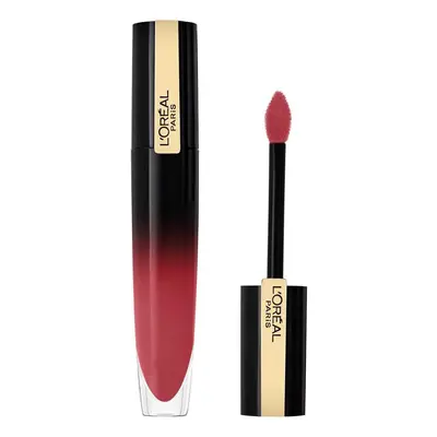 L'oréal Signature Lacquered Liquid Lipstick - 302 Be Outstandin Růžová