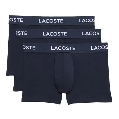 Lacoste 3 Pack Cotton Stretch Trunks Navy Modrá