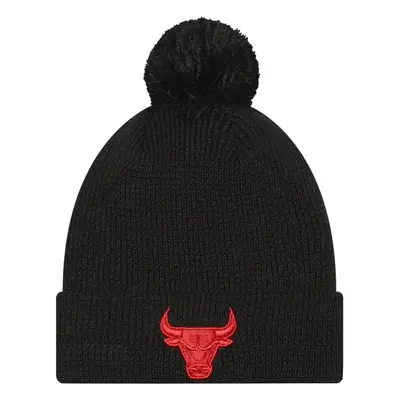 New-Era Team Pop Bobble Beanie Chicago Bulls Hat Černá