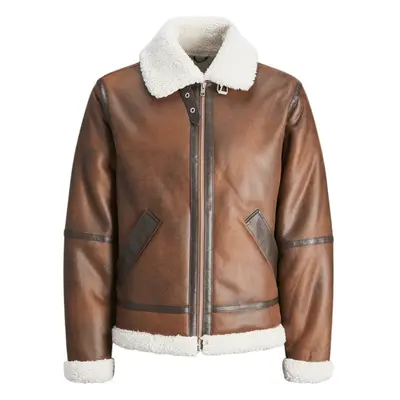 Jack & Jones JORCOLE AVIATOR JACKET 12261819 Hnědá