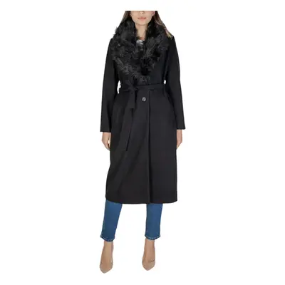 Vila VIMETIL L/S LONG COLLAR COAT/KA 14104936 Černá