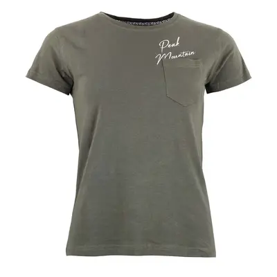 Peak Mountain T-shirt manches courtes femme AJOJO Khaki