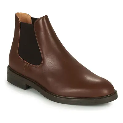 Selected SLHBLAKE LEATHER CHELSEA BOOT Hnědá