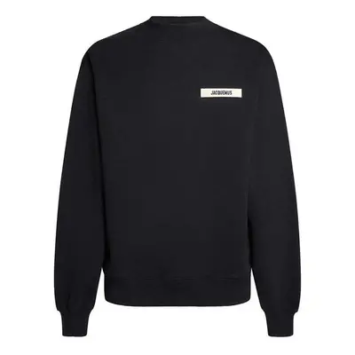 Jacquemus Le sweatshirt Gros Grain Černá