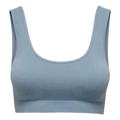 Only ONLVICKYRIB SEAMLESS BRA Modrá