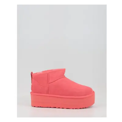 UGG CLASSIC ULTRA MINI PLATFORM VIBRANT CORAL Oranžová