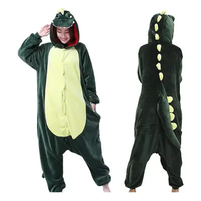 Ekw Unisex zvířecí Kigurumi overal Dinosaurus zelená Zelená