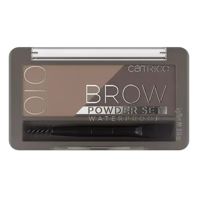 Catrice Brow Powder Set Waterproof Duo - 10 Ash Blond Černá