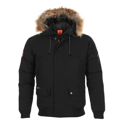 Peak Mountain Parka de ski vraie fourrure homme CALOZ Černá