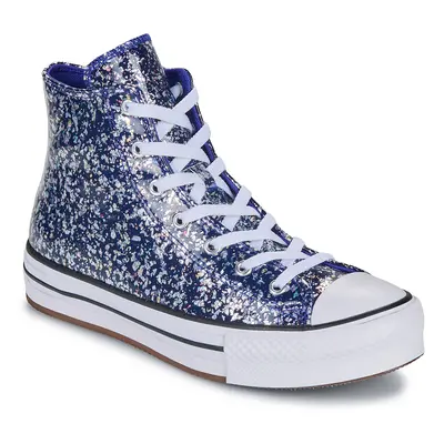 Converse CHUCK TAYLOR ALL STAR EVA LIFT GLITTER HIGH TOP Modrá