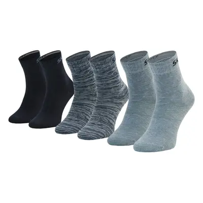 Skechers 3PPK Boys Mech Ventilation Socks Modrá