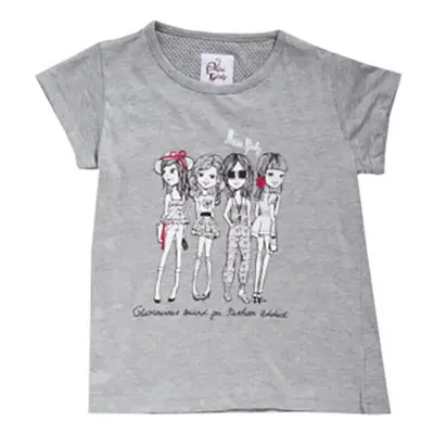 Miss Girly T-shirt manches courtes fille FRIGIRLY Šedá