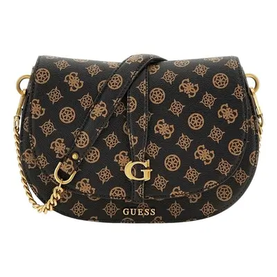 Guess KUBA TRI CMPT FLAP SHLDR BAG Hnědá