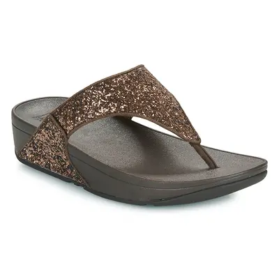 FitFlop Lulu Glitter Toe-Thongs Hnědá