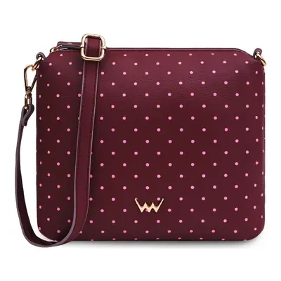 Vuch Dámská crossbody kabelka Coalie Dotty Wine vínová Bordó