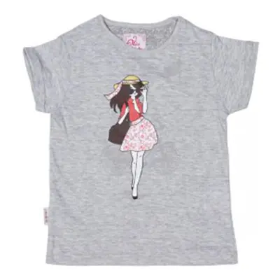 Miss Girly T-shirt manches courtes fille FLIRT Šedá