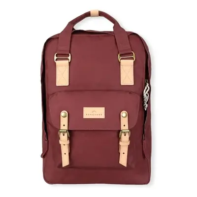 Doughnut Macaroon Large Reborn Backpack - Wine Červená