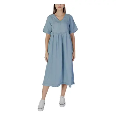 B.young BYLANA LOOSE DRESS 20813123 Modrá