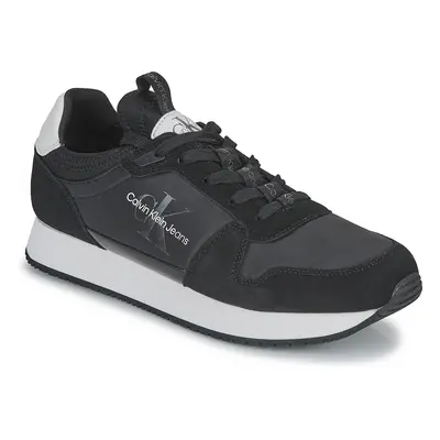 Calvin Klein Jeans RETRO RUNNER LACEUP REFL Černá