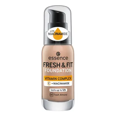 Essence Fresh Fit Vitamin Complex Foundation - 50 Fresh Almon Hnědá