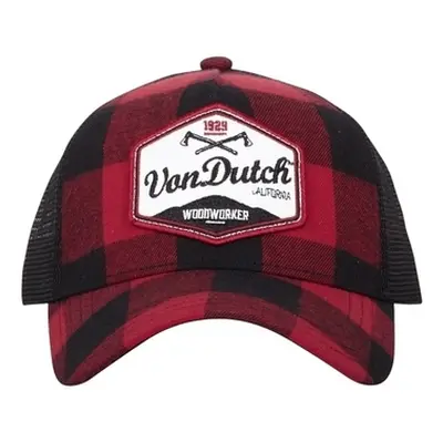 Von Dutch CASQUETTES BASEBALL CARREAUX FILET Červená