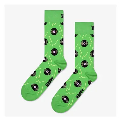 Happy socks VINYL GREEN SOCK Zelená